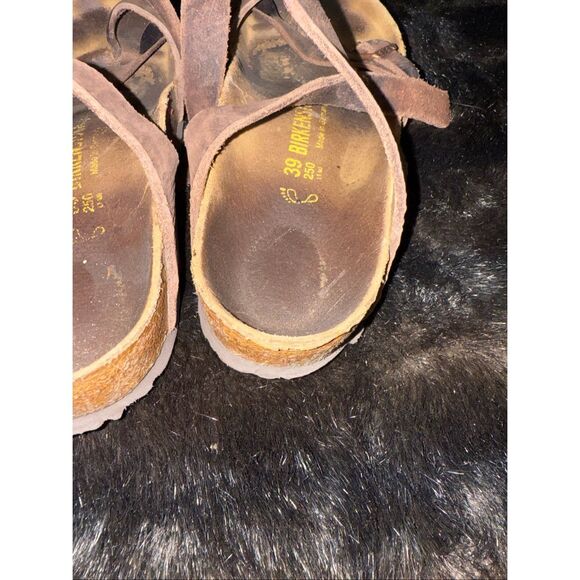 Birkenstock Mayari Mocha Birko-Flor Nubuck Sandals Size 39 8 - Picture 5 of 6